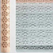 Habicare SS Embossed Wooden Rolling Pin for Clay & Pottery (different types available) Embossed Wooden Rolling Pin for Clay & Pottery (different types available)