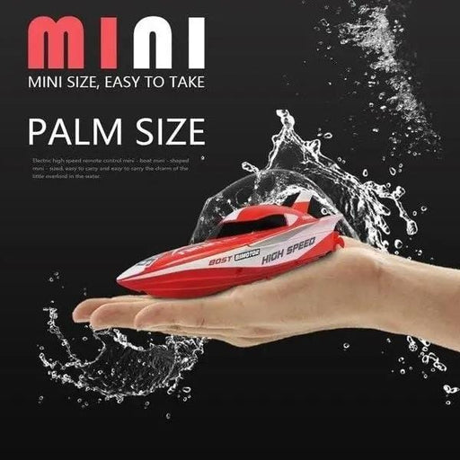 dealonline.co.nz dealonlinenz RC Mini Racing Boat - Red Mini Remote Control Racing Boat Red Built In Battery