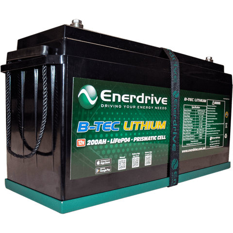Enerdrive Battery B-Tech 200A 12V LifePO4 Battery GEN2