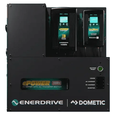 Enerdrive Battery Chargers Adventurer Power System Right Mount 40ac 40dc 2000x Inc Simarine