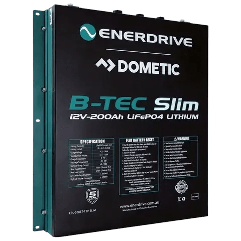 Enerdrive Battery Chargers B-TEC 200AMP / 12V LIFEPO4 Slim Case Battery