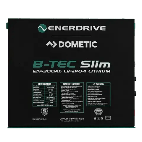Enerdrive Battery Chargers B-TEC 300AMP / 12V LIFEPO4 Slim Case Battery