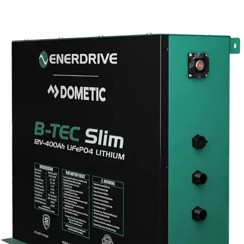 Enerdrive Battery Chargers B-tec 400amp / 12v Lifepo4 Slim Metal Case Battery