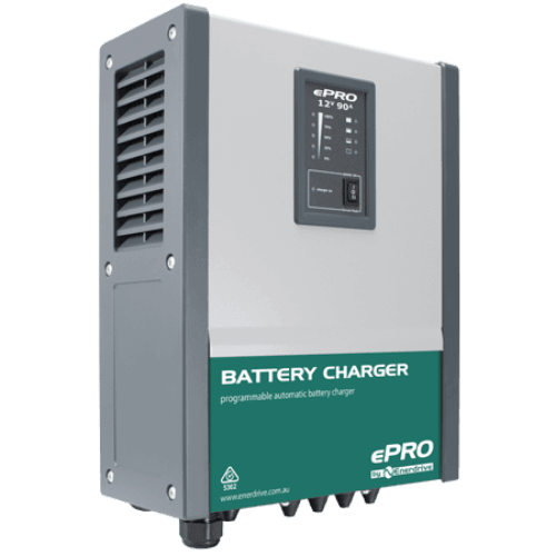 Enerdrive ePRO Battery Chargers 12V/90A portable automatic battery charger image.
