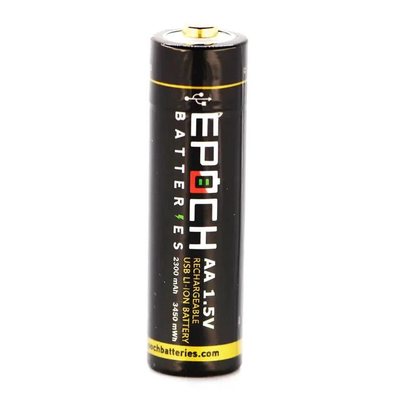Epoch AA 1.5V 2300mAh USB Protected Li-ion Battery - 4 Pack by That Watch Shop