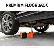 5Ton 12V Car Electric Hydraulic Floor Jack Lift + Impact Wrench Kit Box 3 in 1 by salelink.co.nz