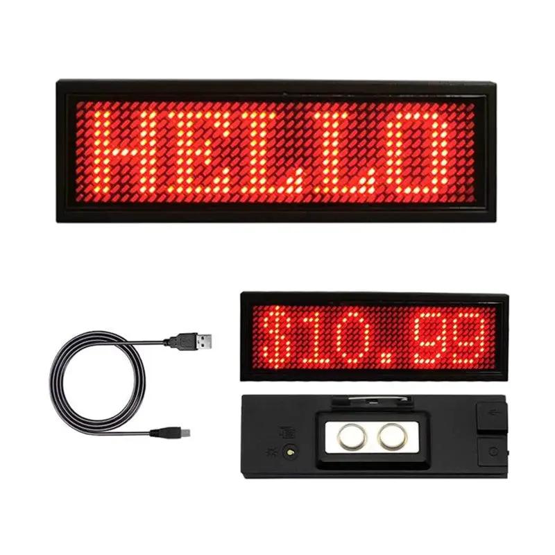 LED Name Badge Tag - Blue by salelink.co.nz