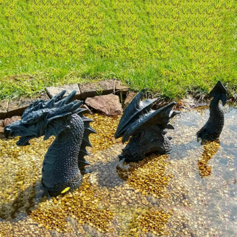 Dragon Garden Statue Decor Gothic Resin Ornament for Outdoor Decor by salelink.co.nz