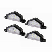 4X 6 LED License Number Plate Light Truck Caravan Trailer Lamp Rear/Front 10-30V by salelink.co.nz