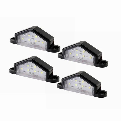 4X 6 LED License Number Plate Light Truck Caravan Trailer Lamp Rear/Front 10-30V by salelink.co.nz
