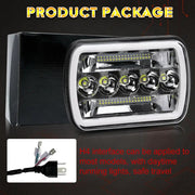 5x7" 7x6" Inch LED Headlights Hi/Lo Beam DRL For Toyota Hilux Jeep Truck 1 Pair by salelink.co.nz
