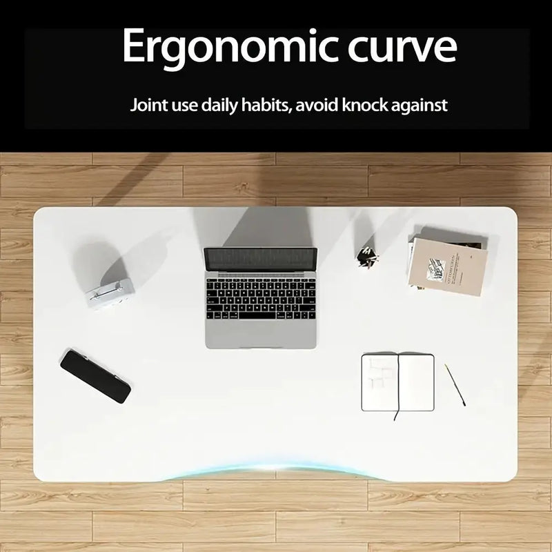 Ergonomic Office Desk with Rounded Corners by Habicare