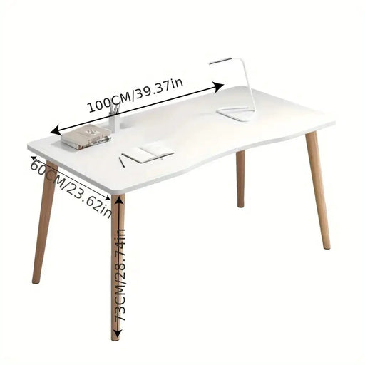 Ergonomic Office Desk with Rounded Corners by Habicare