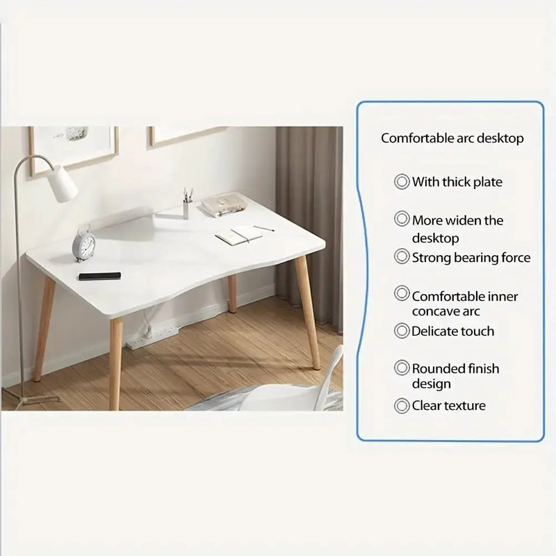 Ergonomic Office Desk with Rounded Corners by Habicare