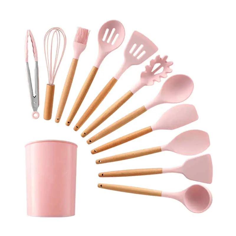 Mini Kids Silicone Cooking Utensils Set Cookware Kitchen by salelink.co.nz