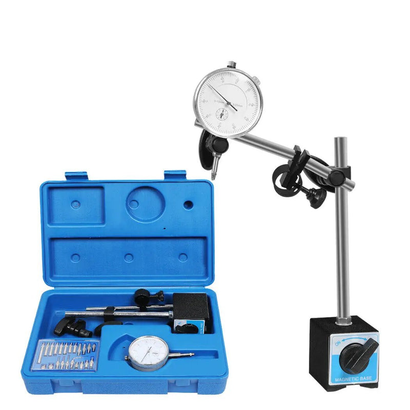 Dial Indicator Gauge Magnetic Base 0-10mm 60KG 22 Indicator Point Set by salelink.co.nz