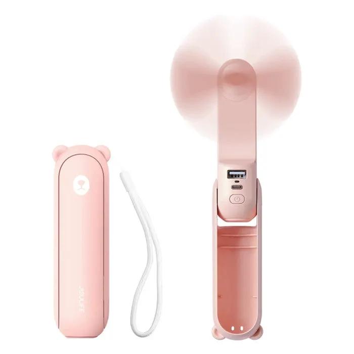 Handheld Mini Fan Portable USB Pocket Fan with Power Bank, Flashlight by salelink.co.nz