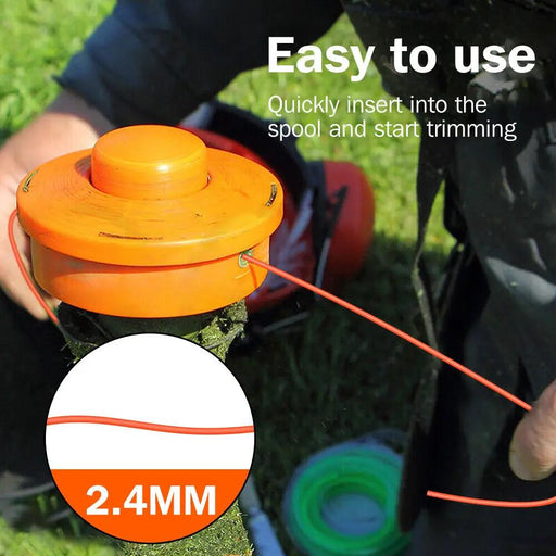 2.4mmx100M Trimmer Line Whipper Snipper String Cord Brushcutter by salelink.co.nz