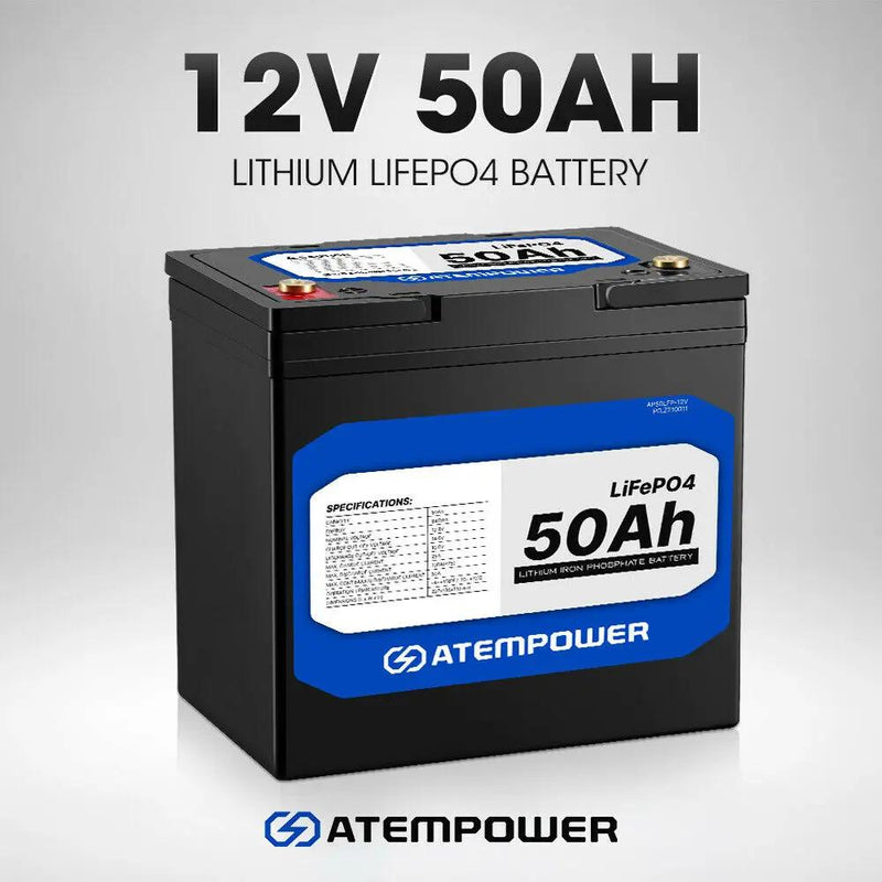 12V 50Ah Lithium Battery LiFePO4 Deep Cycle Marine 4WD Replace AGM by salelink.co.nz