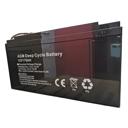 170AH AGM Battery 12V AMP Lead Acid SLA Deep Cycle Battery Dual Solar by salelink.co.nz