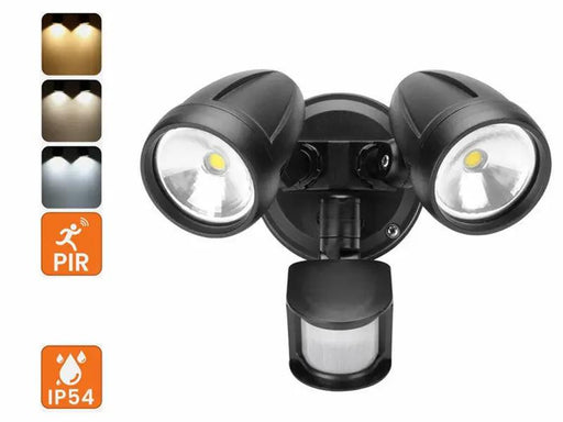 30W LED Security Light with Motion Sensor Outdoor Twin Spotlight Garage IP54 by salelink.co.nz