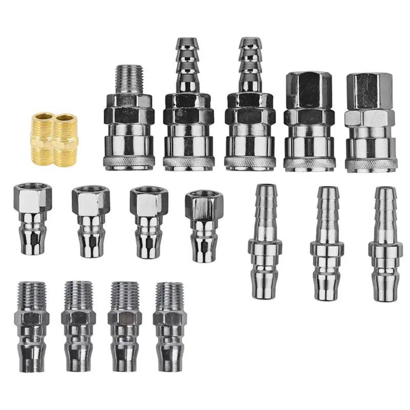 18pcs Air Hose Fittings Nitto Type Male Coupler Compressor Couplings Air Tools by salelink.co.nz