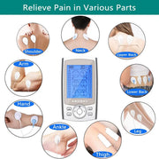 TENS Machine with 24 Massage Modes & 10 Pads by salelink.co.nz