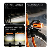 Habicare 1300-Lumen Aluminum Waterproof Bicycle Headlight 1300-Lumen Aluminum Waterproof Bicycle Headlight