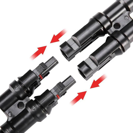 2 To 1 T Branch Cable Connectors PV Solar Panel Connector Male and Female by salelink.co.nz