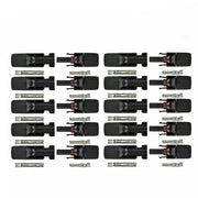 10 Pairs MC4 Connectors Solar Panel 30A Line Plug Socket Male Female PV IP67 by salelink.co.nz