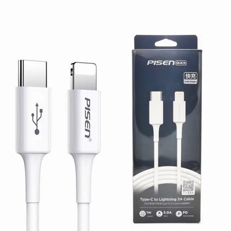 Pisen 1M Type C to Lightning PD Fast Charging Cable by salelink.co.nz