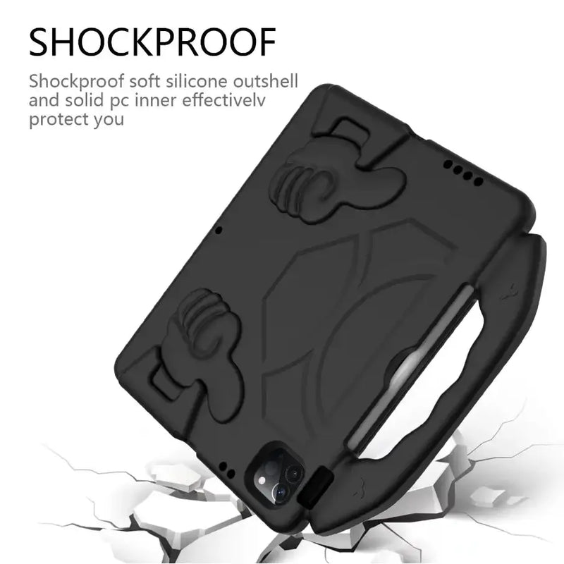 techplus EVA Protective Case for iPad Pro 11" 2025 – Tablet Cover with Handle & Thumbs up Stands Kickstand TechPlus EVA Protective Case for iPad Pro 11 2025