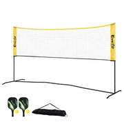 SportZone.co.nz Sports & Fitness > Racquet Sports > Pickleball Everfit 10ft Portable Pickle Ball Net Adjustable Multi-Sport for Badminton Tennis Pickleball Volleyball Everfit 10ft Portable Pickle Ball Net Adjustable Multi-Sport for Badminton Tennis Pickleball Volleyball