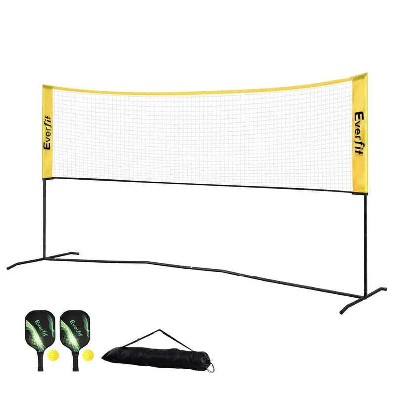 SportZone.co.nz Sports & Fitness > Racquet Sports > Pickleball Everfit 10ft Portable Pickle Ball Net Adjustable Multi-Sport for Badminton Tennis Pickleball Volleyball Everfit 10ft Portable Pickle Ball Net Adjustable Multi-Sport for Badminton Tennis Pickleball Volleyball