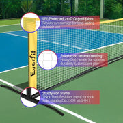 SportZone.co.nz Sports & Fitness > Racquet Sports > Pickleball Everfit 10ft Portable Pickle Ball Net Adjustable Multi-Sport for Badminton Tennis Pickleball Volleyball Everfit 10ft Portable Pickle Ball Net Adjustable Multi-Sport for Badminton Tennis Pickleball Volleyball
