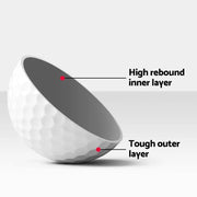 SportZone.co.nz Sports & Fitness > Ball Sports > Soccer & Soccer Accessories Everfit 12Pcs Golf Ball Set Reusable Distance Golf Balls Practice Training Everfit 12Pcs Golf Ball Set Reusable Distance Golf Balls Practice Training