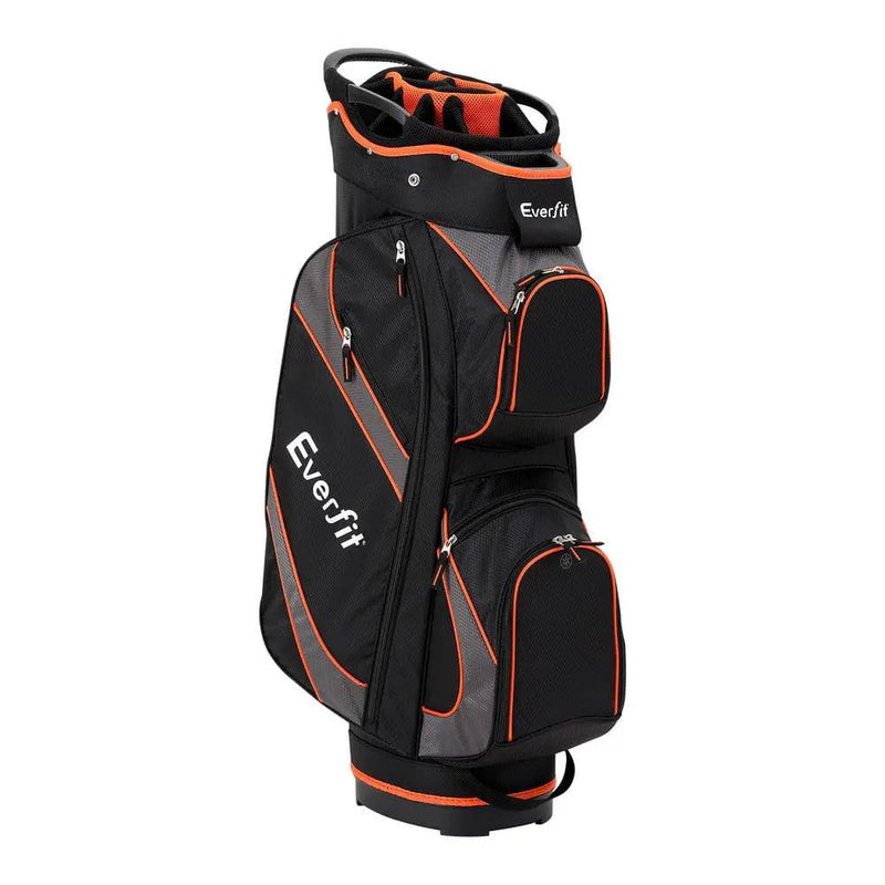 Everfit 14 Ways Dividers Golf Bag Stand Insulated Carry Bag Zippered Rain Cover by SportZone.co.nz