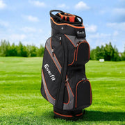 Everfit 14 Ways Dividers Golf Bag Stand Insulated Carry Bag Zippered Rain Cover by SportZone.co.nz