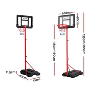 SportZone.co.nz Sports & Fitness > Ball Sports > Basketball & Basketball Accessories Everfit 1.6M Kids Basketball Hoop Stand System Portable Everfit 1.6M Kids Basketball Hoop Stand System Portable