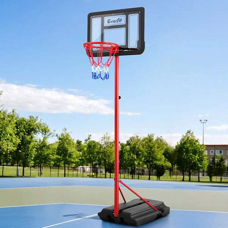 SportZone.co.nz Sports & Fitness > Ball Sports > Basketball & Basketball Accessories Everfit 1.6M Kids Basketball Hoop Stand System Portable Everfit 1.6M Kids Basketball Hoop Stand System Portable