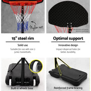 SportZone.co.nz Sports & Fitness > Ball Sports > Basketball & Basketball Accessories Everfit 2.1M Basketball Hoop Stand System Adjustable Portable Pro Kids Black Everfit 2.1M Basketball Hoop Stand System Adjustable Portable Pro Kids Black