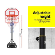 SportZone.co.nz Sports & Fitness > Ball Sports > Basketball & Basketball Accessories Everfit 2.1M Basketball Hoop Stand System Adjustable Portable Pro Kids White Everfit 2.1M Basketball Hoop Stand System Adjustable Portable Pro Kids White