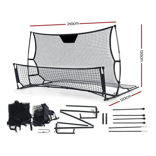 SportZone.co.nz Sports & Fitness > Fitness Accessories Everfit 2.1m Football Soccer Net Portable Goal Net Rebounder Sports Training Everfit 2.1m Football Soccer Net Portable Goal Net Rebounder Sports Training