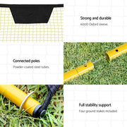 SportZone.co.nz Sports & Fitness > Ball Sports > Soccer & Soccer Accessories Everfit 2.1m Football Soccer Net Portable Goal Net Rebounder Sports Training Yellow Everfit 2.1m Football Soccer Net Portable Goal Net Rebounder Sports Training Yellow