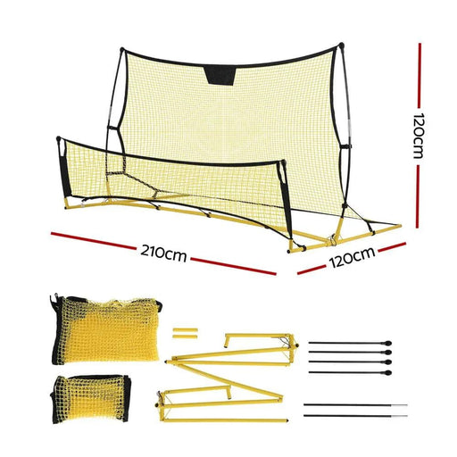 SportZone.co.nz Sports & Fitness > Ball Sports > Soccer & Soccer Accessories Everfit 2.1m Football Soccer Net Portable Goal Net Rebounder Sports Training Yellow Everfit 2.1m Football Soccer Net Portable Goal Net Rebounder Sports Training Yellow