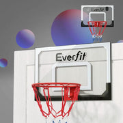 SportZone.co.nz Sports & Fitness > Ball Sports > Basketball & Basketball Accessories Everfit 23" Mini Basketball Hoop Backboard Door Wall Mounted Sports Kids Black Everfit 23" Mini Basketball Hoop Backboard Door Wall Mounted Sports Kids Black