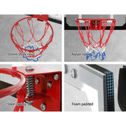 SportZone.co.nz Sports & Fitness > Ball Sports > Basketball & Basketball Accessories Everfit 23" Mini Basketball Hoop Backboard Door Wall Mounted Sports Kids Black Everfit 23" Mini Basketball Hoop Backboard Door Wall Mounted Sports Kids Black