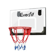 SportZone.co.nz Sports & Fitness > Ball Sports > Basketball & Basketball Accessories Everfit 23" Mini Basketball Hoop Backboard Door Wall Mounted Sports Kids Black Everfit 23" Mini Basketball Hoop Backboard Door Wall Mounted Sports Kids Black