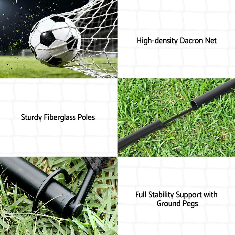 SportZone.co.nz Sports & Fitness > Ball Sports > Soccer & Soccer Accessories Everfit 2m Football Soccer Net Portable Goal Net Rebounder Sports Training Everfit 2m Football Soccer Net Portable Goal Net Rebounder Sports Training