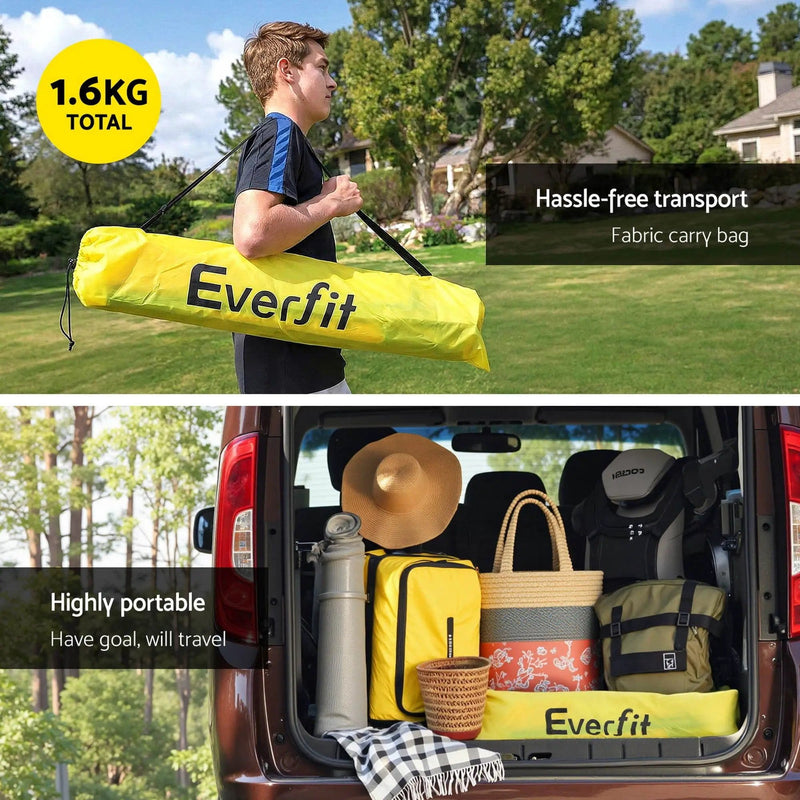 SportZone.co.nz Sports & Fitness > Ball Sports > Soccer & Soccer Accessories Everfit 2m Football Soccer Net Portable Goal Net Rebounder Sports Training Everfit 2m Football Soccer Net Portable Goal Net Rebounder Sports Training